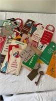 Large collection of hotel do not disturb signs,