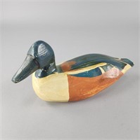 Folk Art Hand Carved Wood Duck Decoy