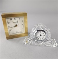 Brass Tiffany & Co. Clock / Waterford Clock