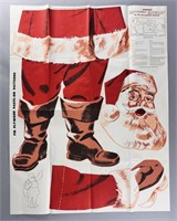 Vintage 1956 Douglas Fir Plywood Santa Cutout