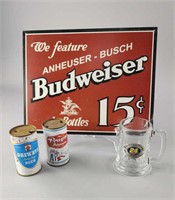 Prager and Drewrys Beer Cans/ Jeff Gordon Mug