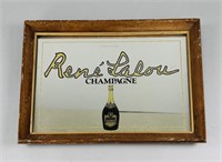 Vintage Rene Lalou Champagne Bar Mirror