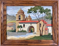 Vintage Paint By Numbers "California Mission"