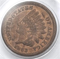 1863 Indian Cent  Fine +