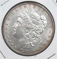 1881 Morgan Dollar Has Toning on Reverse
