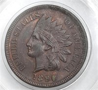 1890 Indian Cent  XF +