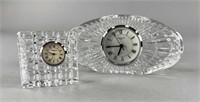 Waterford Crystal Mantel Clock/Desk Clock