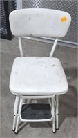 White Cosco Step Stool / Chair