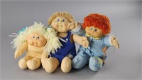 Four Cabbage Patch Dolls, Vintage