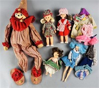 Vintage Doll Collection, Handmade Clown