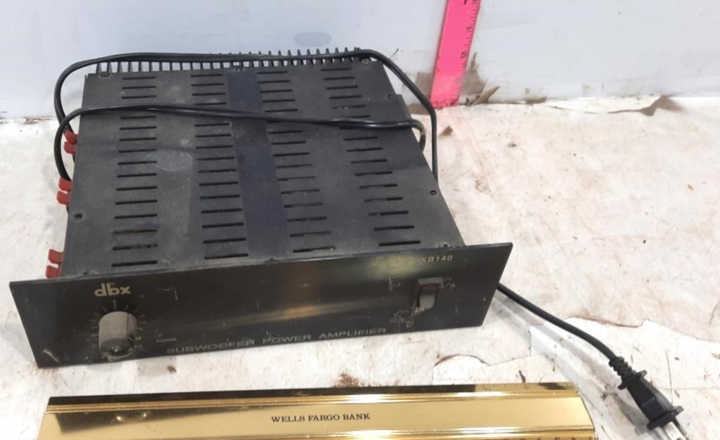 DBX Subwoofer Power Amplifier.  Untested