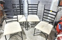 4 Metal Framed Patio Chairs