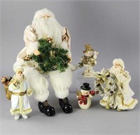 Collection of Santa's and Snowmen Decor