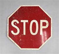 Vintage Metal Stop SIgn