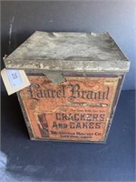 LAUREL BRAND CRAKERS & CAKES BOX DAYTON OH
