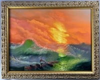 Framed Reproduction Painting of Ivan Aivazovsky