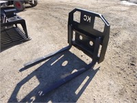 Unused Mini Skid Steer Fork & Frame