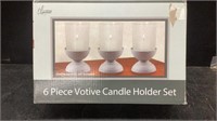 New in box, 6 piece Votive CandleHolder Set