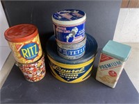 OLD CRACKER, COOKIE, TEA & CANDY TINS