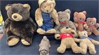 Assortment of stuffed bears