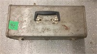 Craftsman metal tool box w/tray & assorted tools