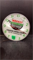 Necchi Sewing Circle Clock Works 15" Diameter