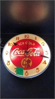 Coca Cola Clock 15” Diameter Working