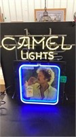 Camel Lights Neon Working 22” Tall