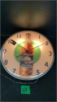 Sun Crest Clock 15” Diameter lights up Clock