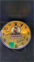 Squeeze Clock Works 15” Diameter