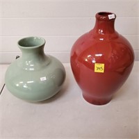 Green & Red Vases