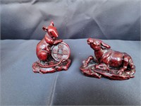 Japanese Influnced Rat-Oxen Figurines Resale $30ea