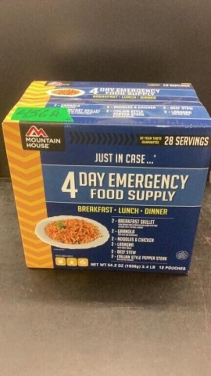 Mountain House 4 day emergency food supply, box