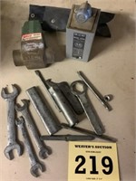 Wrenches, and valves