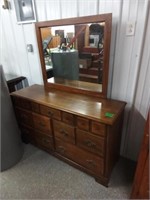 Dresser with Mirror 55 1/2'' W x 18'' D x 32'' T