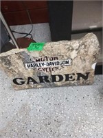 garden Sign with Harley Davidson