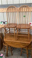 Drop Leaf Table and 4 Chairs