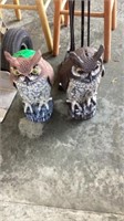 Owls and Fire place Tools