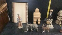 Assortment of different wood items & crafts