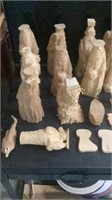 Assortment of different types of wood for crafts