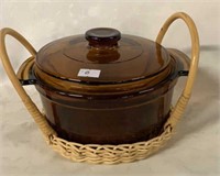 ANCHOR HOCKING 1QT. CASSEROLE DISH WITH LID AND