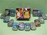 Assorted Empty Pokemon Tins