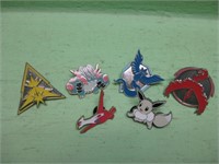 Six Assorted Pokemon Pins