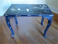 Chinoiserie side table with inlaid abalone shell