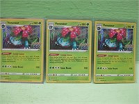 Three Pokemon Venusaur Cards
