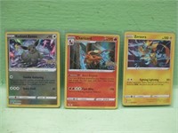 Three Assorted Pokemon Cards