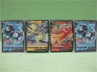 Four Assorted Pokemon Cards