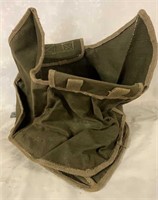MILITARY CANVAS BUCKET BAG WITH INSERT