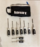 Hart 9 pc. Screwdriver Set W/ Bag