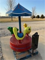 Merry Go Round Kiddie Ride, Coin Operated, WORKS!